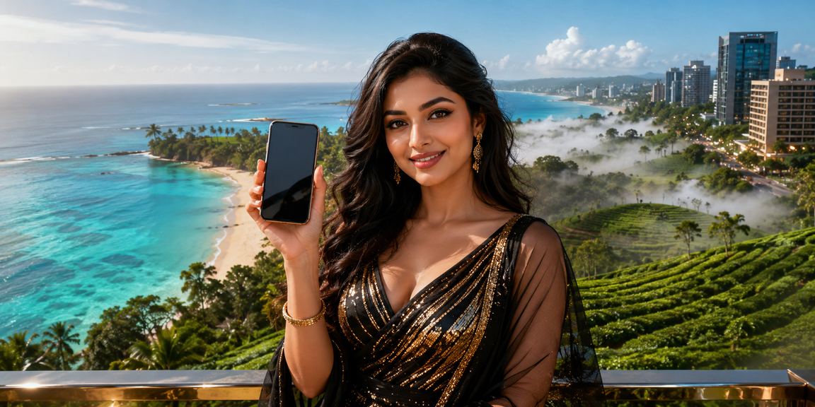লটারি গেমের জন্য সেন্ট মার্টিনের চা বাগান দৃশ্য